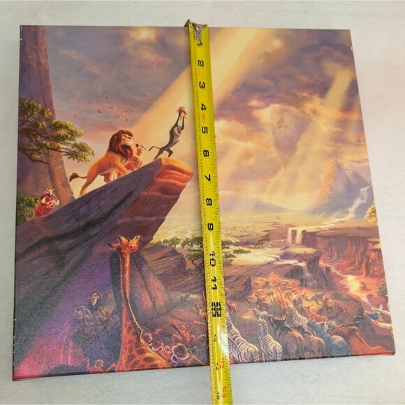 Thomas Kinkade Disney The Lion King 14" x 14" Gallery Wrapped Canvas Art - Picture 15 of 16
